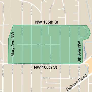 Map of NCH boundary